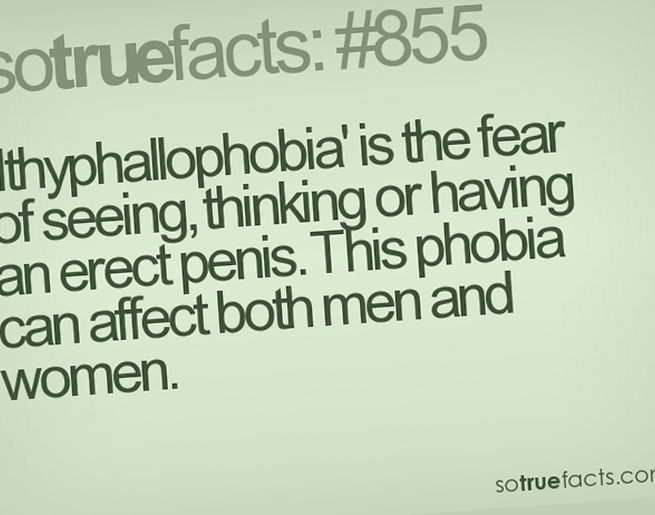 Medorthophobia- Fear of an erect penis